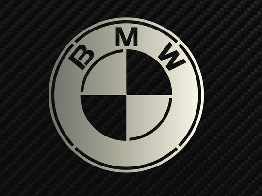 BMW Metal Stainless Steel Sign Wall Art