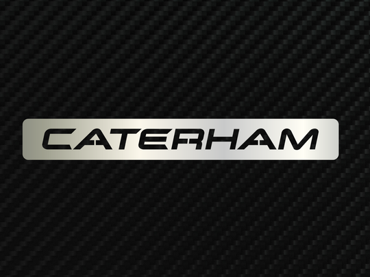 CATERHAM Metal Stainless Steel Sign Wall Art
