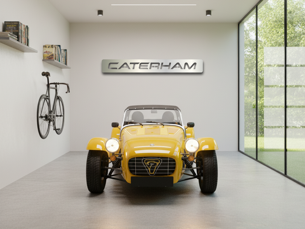 CATERHAM Metal Stainless Steel Sign Wall Art