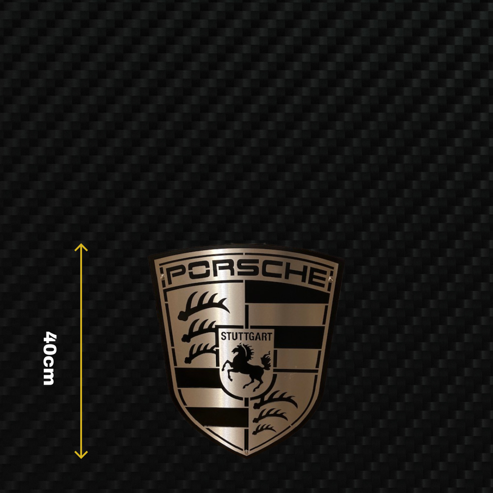 PORSCHE Metal Stainless Steel Sign Wall Art