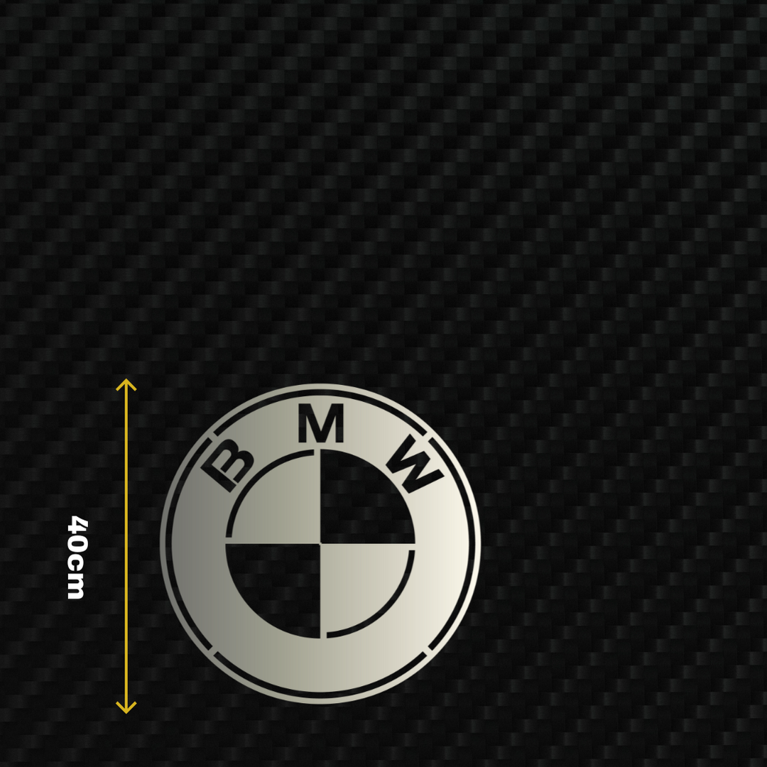 BMW Metal Stainless Steel Sign Wall Art