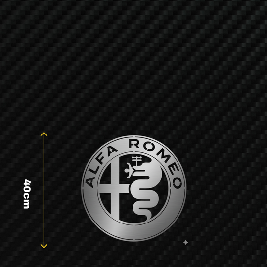 ALFA ROMEO Metal Stainless Steel Sign Wall Art