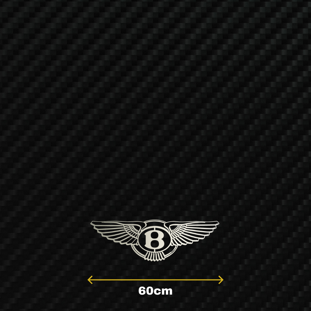 BENTLEY Metal Stainless Steel Sign Wall Art