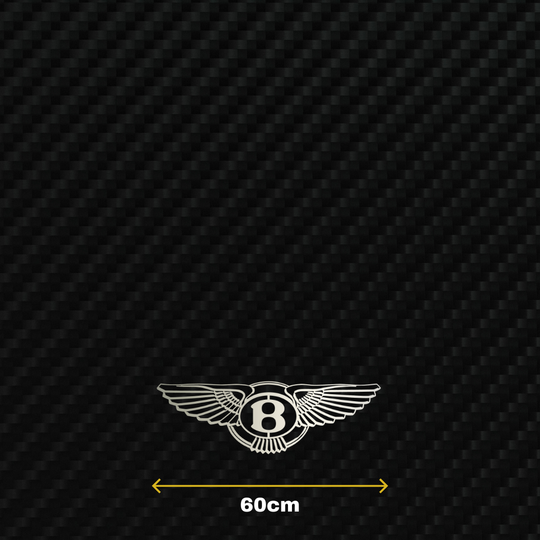 BENTLEY Metal Stainless Steel Sign Wall Art