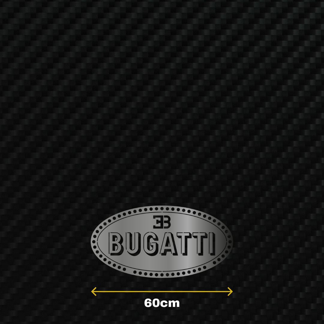 BUGATTI Metal Stainless Steel Sign Wall Art