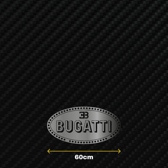 BUGATTI Metal Stainless Steel Sign Wall Art