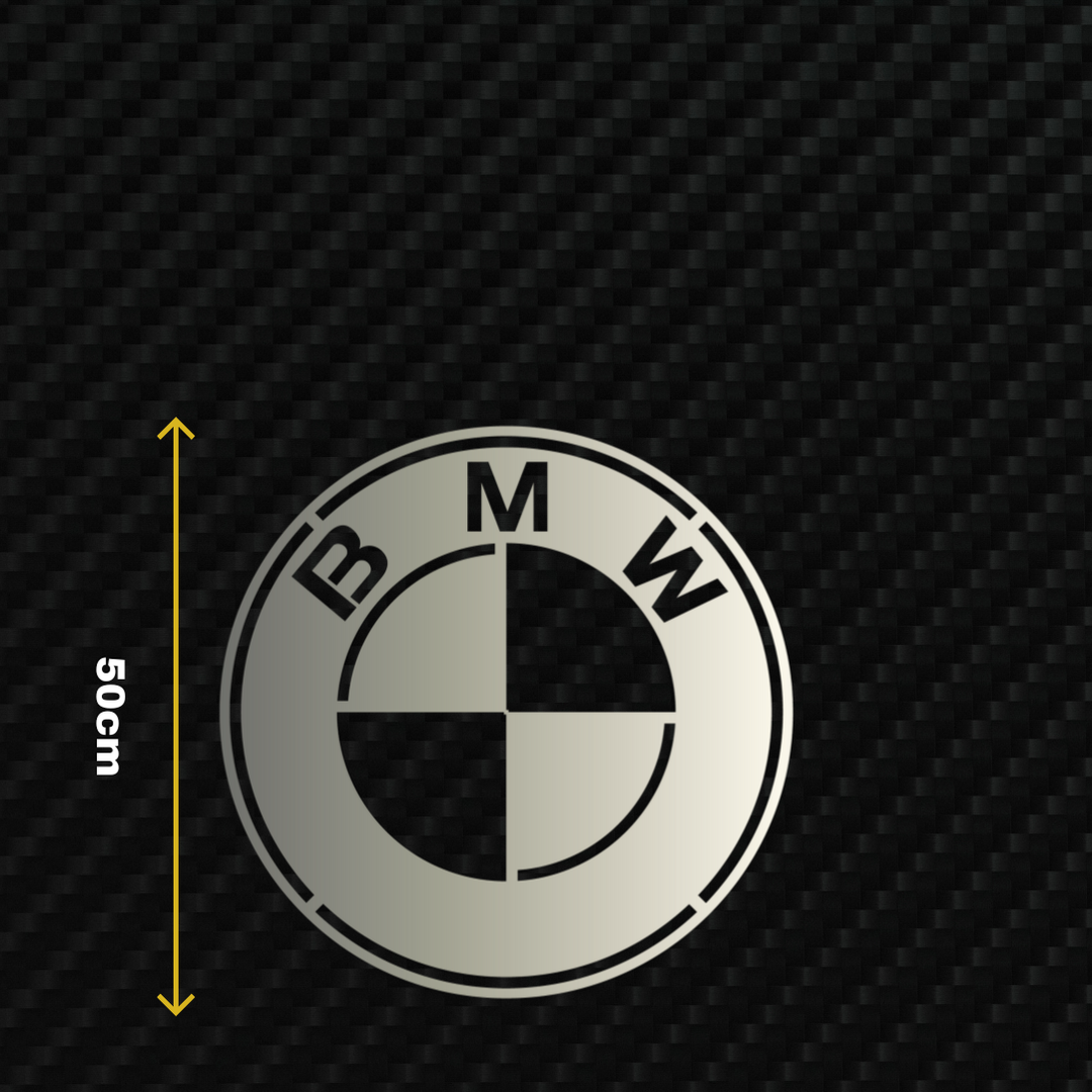 BMW Metal Stainless Steel Sign Wall Art