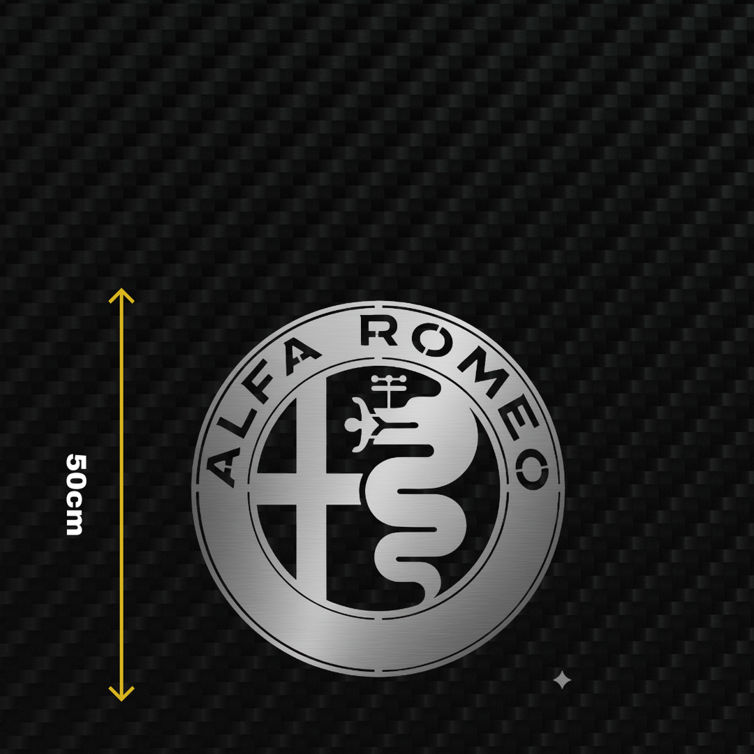 ALFA ROMEO Metal Stainless Steel Sign Wall Art