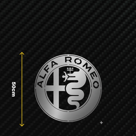 ALFA ROMEO Metal Stainless Steel Sign Wall Art
