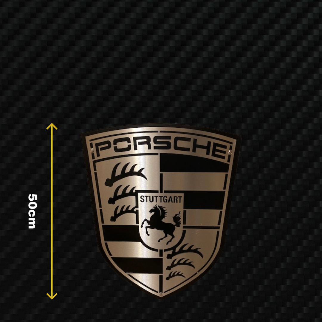 PORSCHE Metal Stainless Steel Sign Wall Art