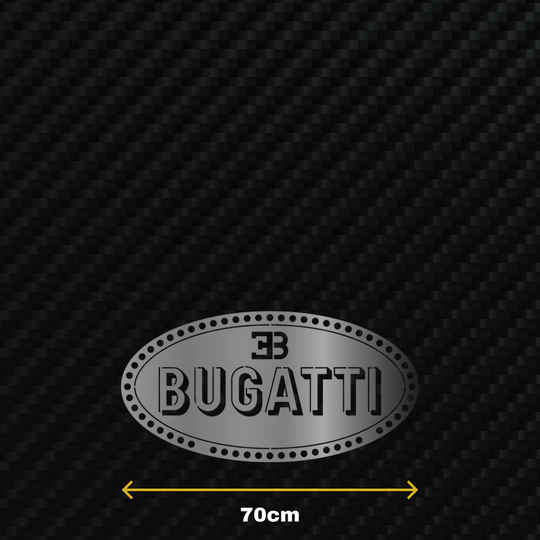 BUGATTI Metal Stainless Steel Sign Wall Art
