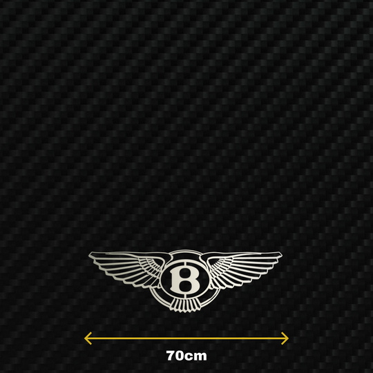 BENTLEY Metal Stainless Steel Sign Wall Art