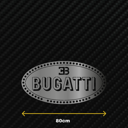 BUGATTI Metal Stainless Steel Sign Wall Art