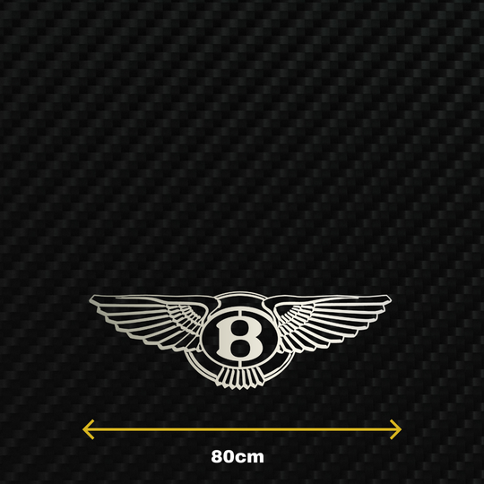 BENTLEY Metal Stainless Steel Sign Wall Art