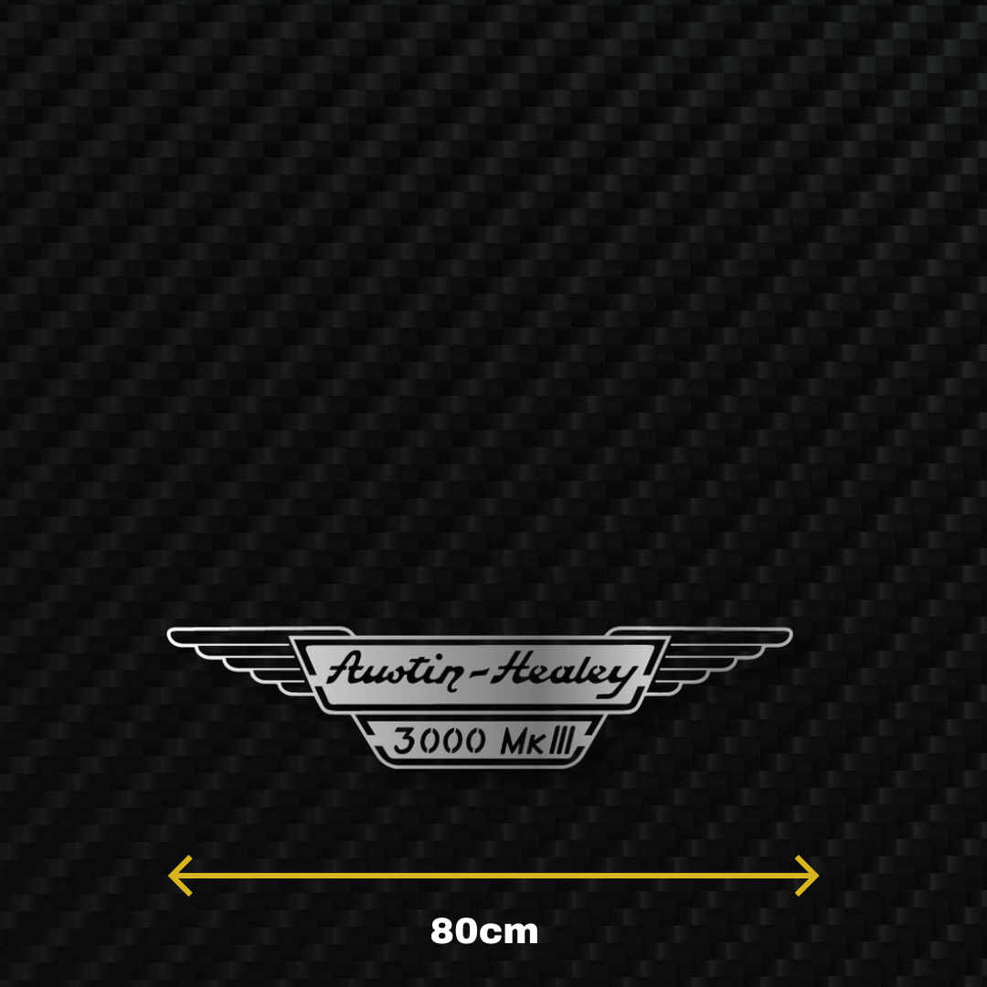 AUSTIN HEALEY 3000 MK3 Metal Stainless Steel Sign Wall Art