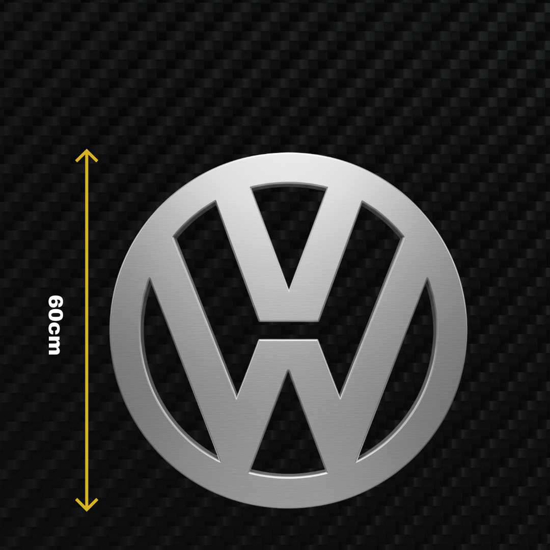 VW Metal Stainless Steel Sign Wall Art