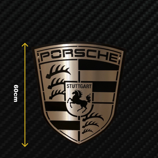 PORSCHE Metal Stainless Steel Sign Wall Art