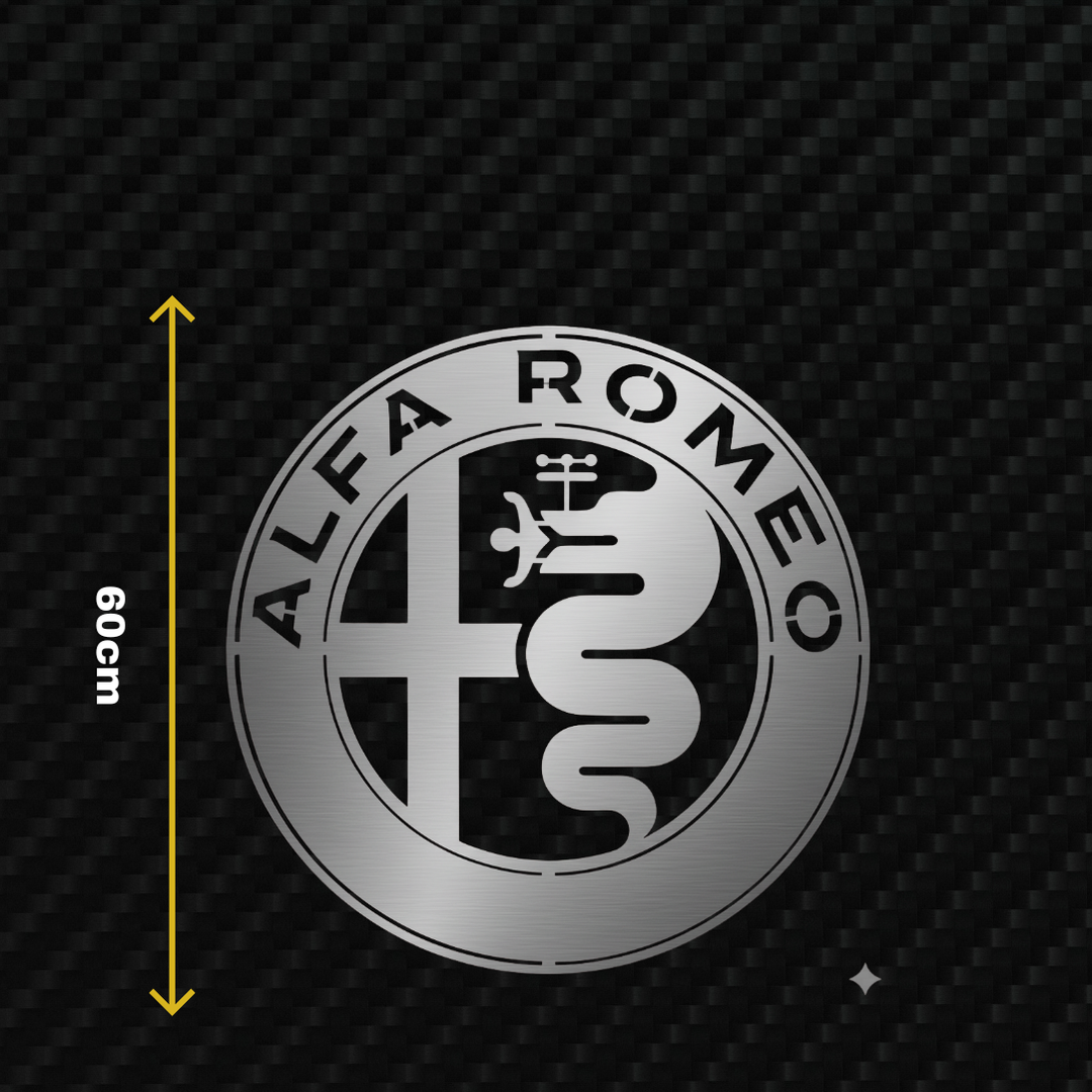 ALFA ROMEO Metal Stainless Steel Sign Wall Art