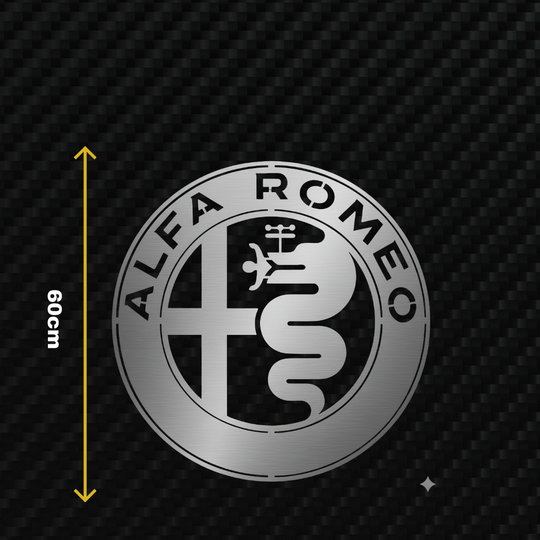 ALFA ROMEO Metal Stainless Steel Sign Wall Art