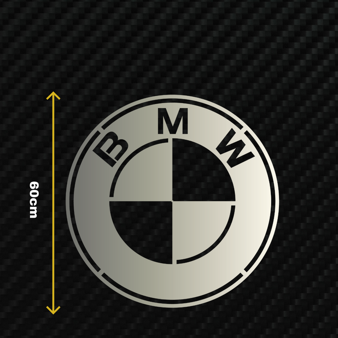 BMW Metal Stainless Steel Sign Wall Art
