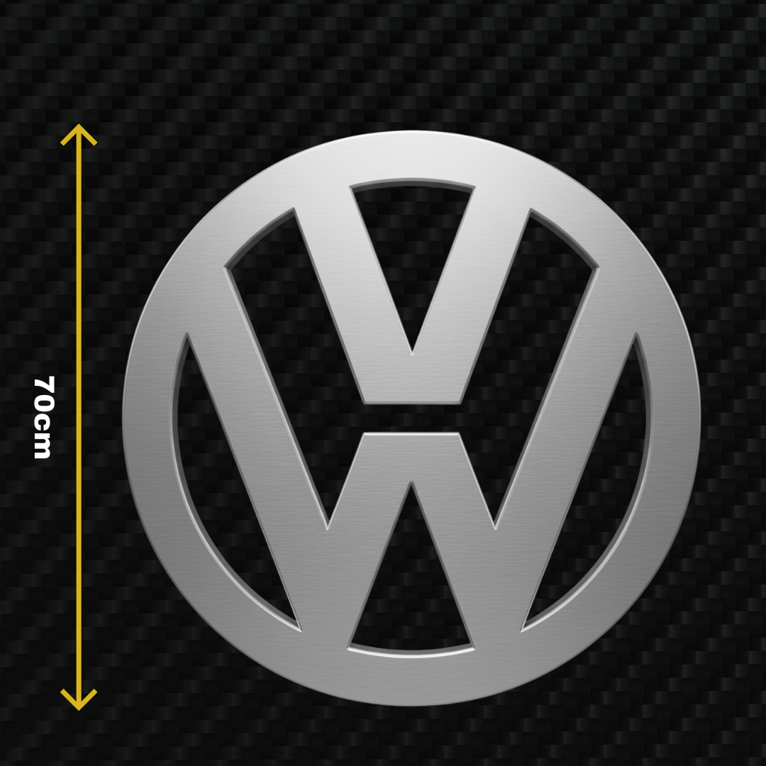 VW Metal Stainless Steel Sign Wall Art