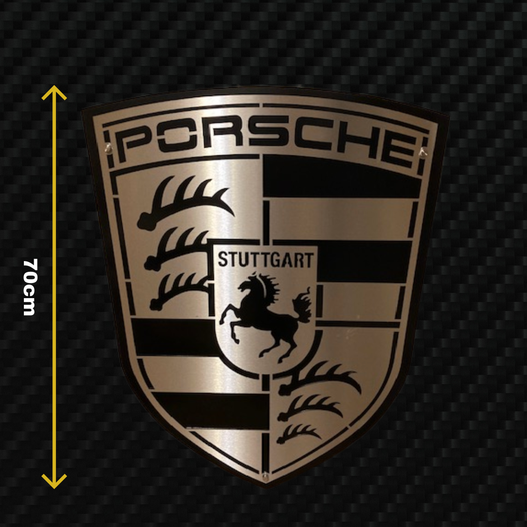 PORSCHE Metal Stainless Steel Sign Wall Art