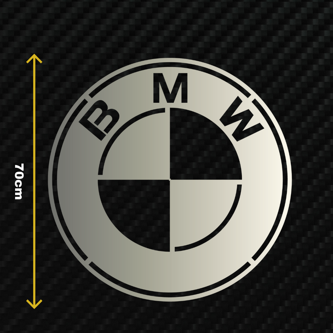 BMW Metal Stainless Steel Sign Wall Art