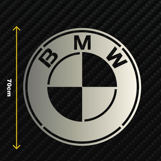 BMW Metal Stainless Steel Sign Wall Art
