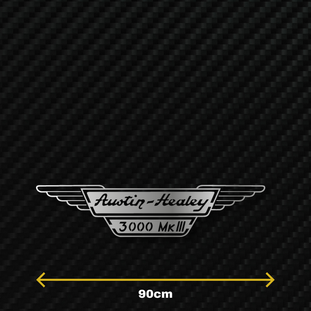 AUSTIN HEALEY 3000 MK3 Metal Stainless Steel Sign Wall Art