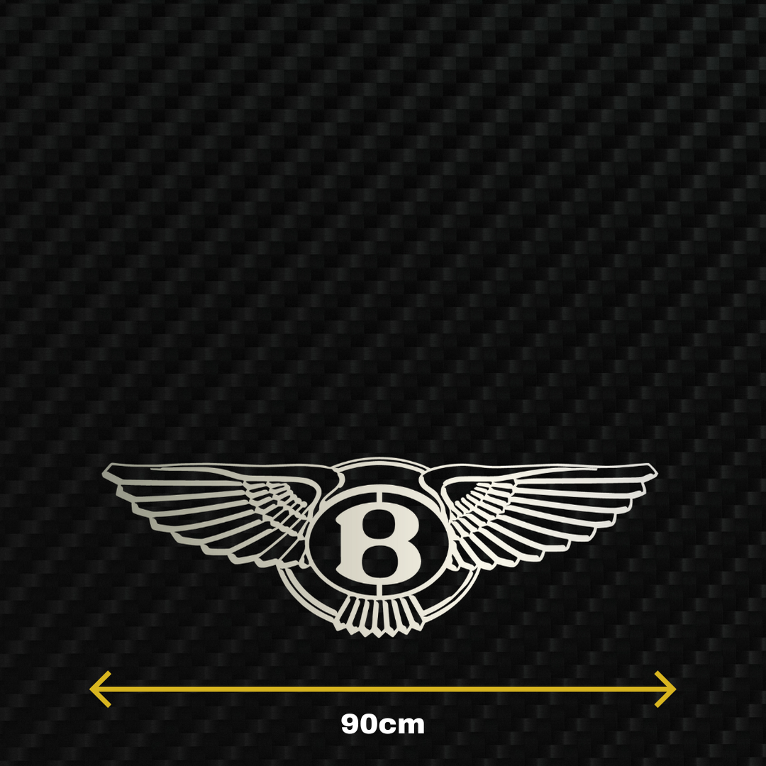 BENTLEY Metal Stainless Steel Sign Wall Art