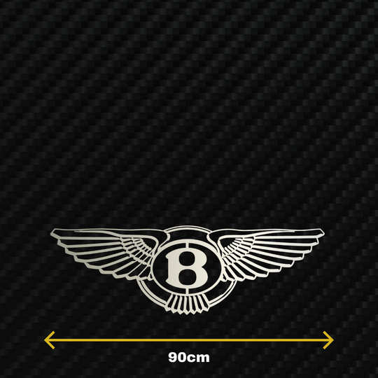 BENTLEY Metal Stainless Steel Sign Wall Art