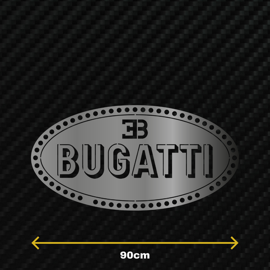 BUGATTI Metal Stainless Steel Sign Wall Art