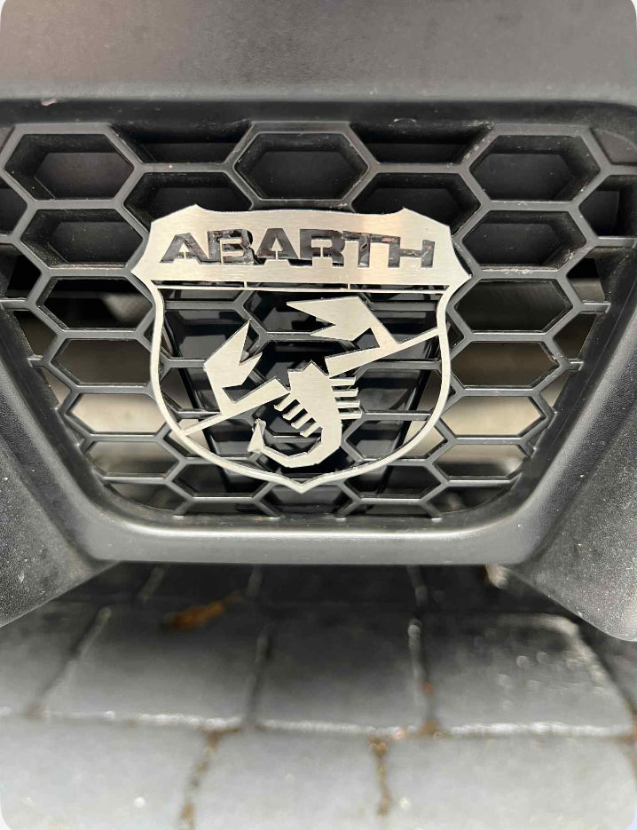 ABARTH Metal Stainless Steel Sign Wall Art