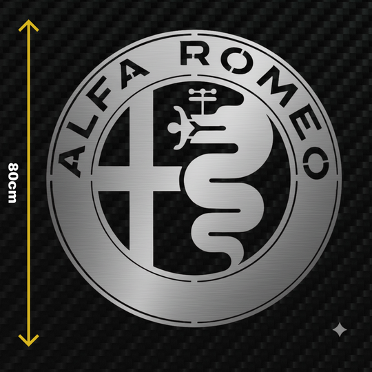ALFA ROMEO Metal Stainless Steel Sign Wall Art