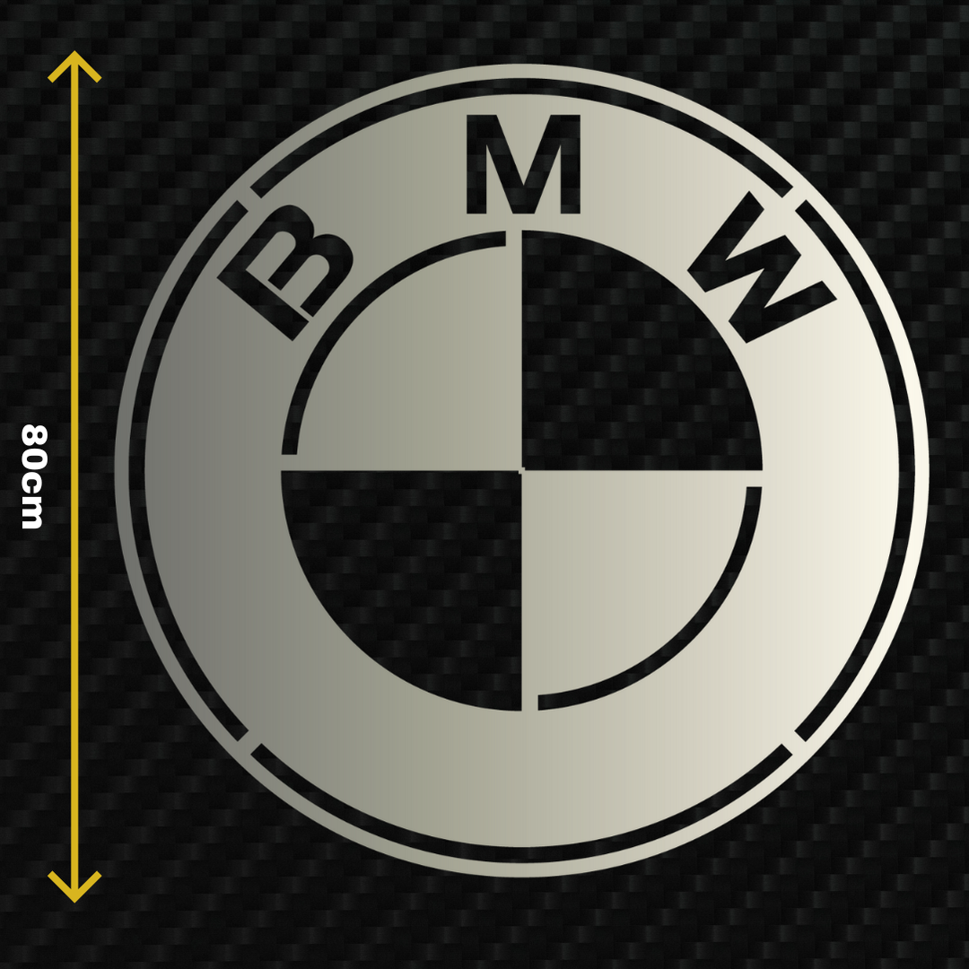 BMW Metal Stainless Steel Sign Wall Art