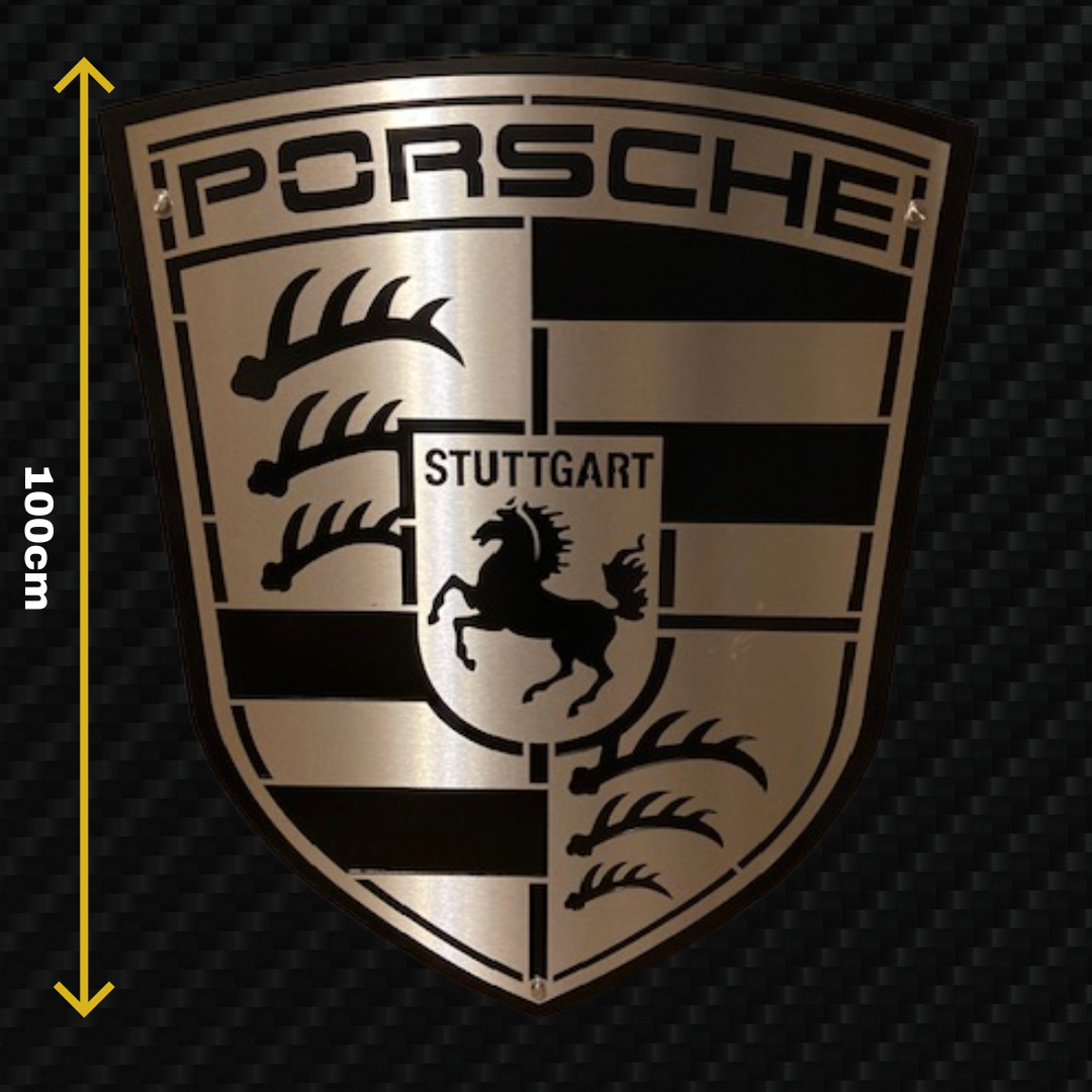 PORSCHE Metal Stainless Steel Sign Wall Art