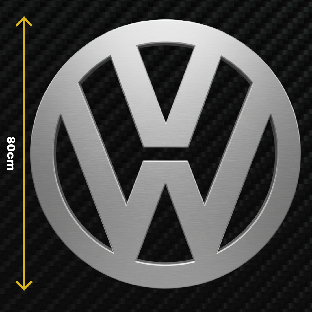 VW Metal Stainless Steel Sign Wall Art