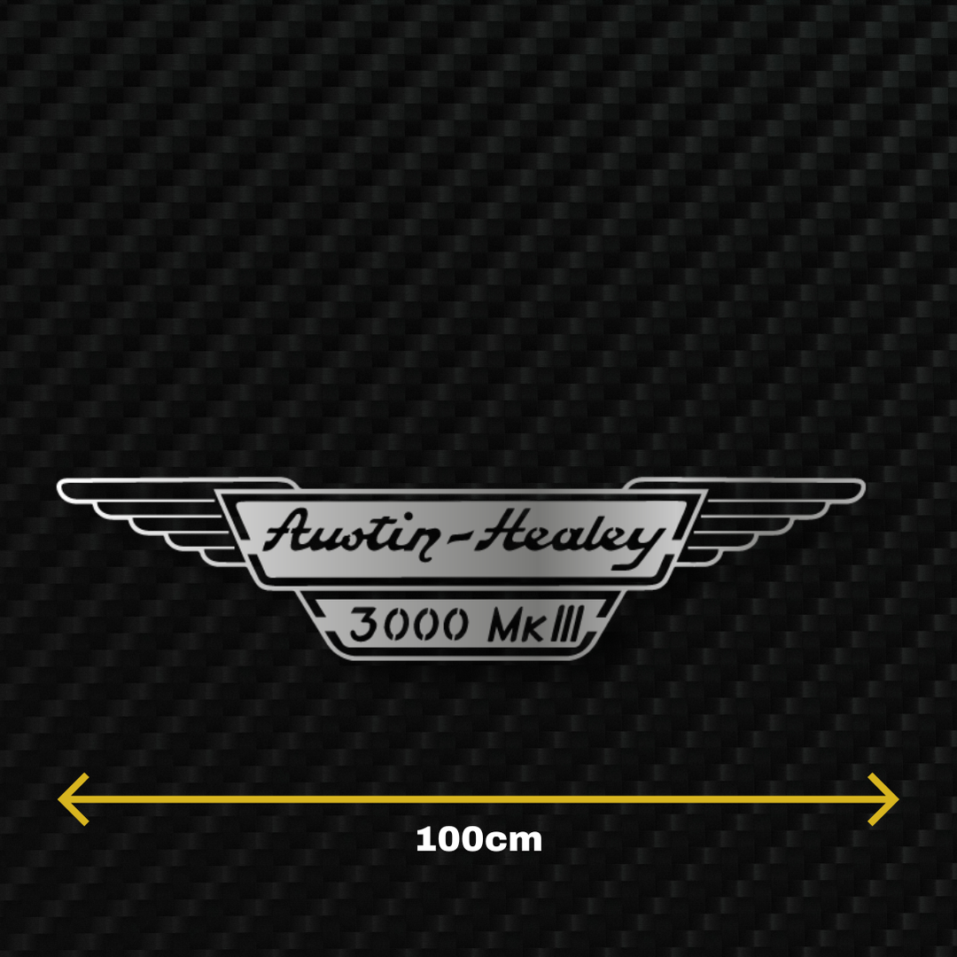 AUSTIN HEALEY 3000 MK3 Metal Stainless Steel Sign Wall Art
