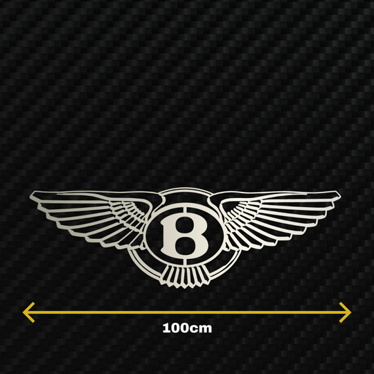 BENTLEY Metal Stainless Steel Sign Wall Art