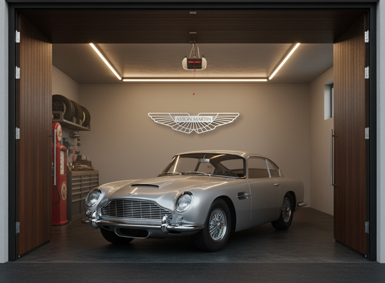 ASTON MARTIN Metal Stainless Steel Sign Wall Art