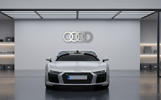 AUDI Metal Stainless Steel Sign Wall Art