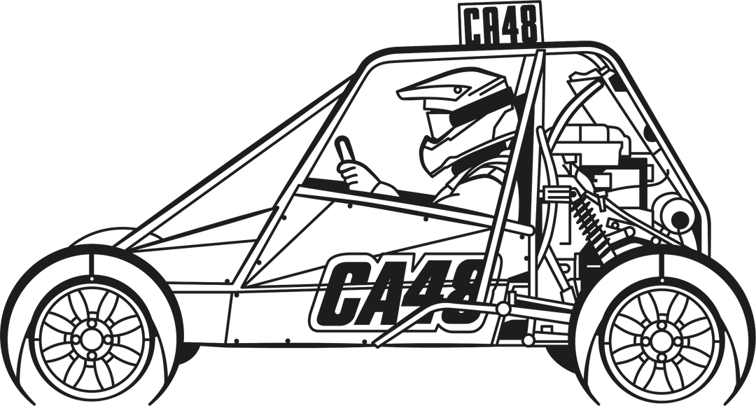 Custom Autograss Side Design - Your Custom Autograss Silhouette Metal Wall Art