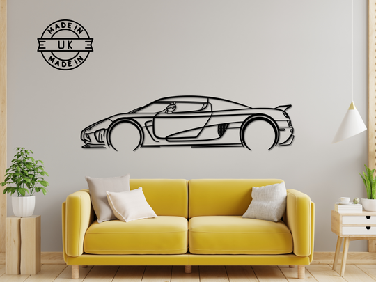 Agera, Detailed Silhouette Metal Wall Art