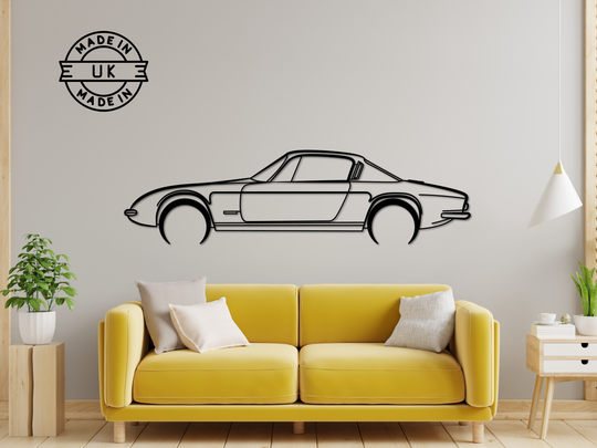 Elan Plus 2, Detailed Silhouette Metal Wall Art