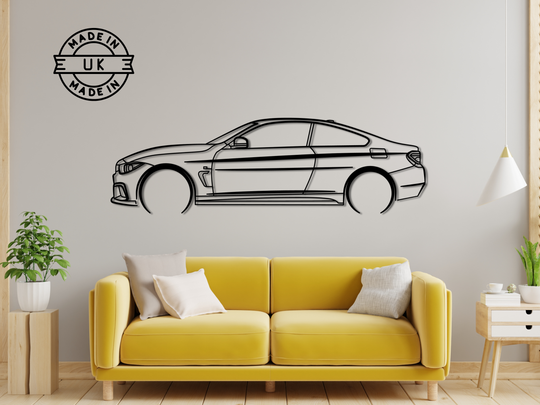 4 Series F32, Detailed Silhouette Metal Wall Art