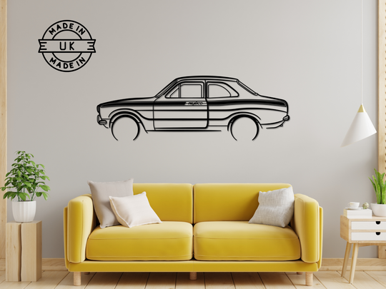 Escort MK1 Mexico, Silhouette Metal Wall Art