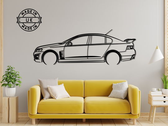 VXR8, Detailed Silhouette Metal Wall Art