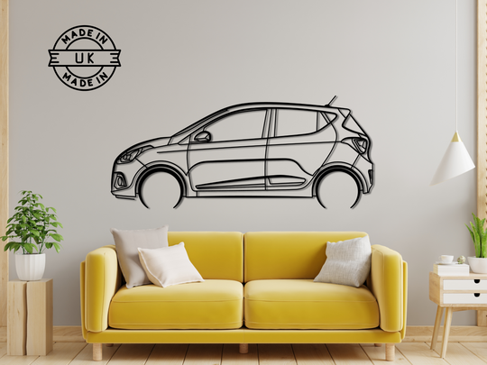 i10 20179-2019, Detailed Silhouette Metal Wall Art