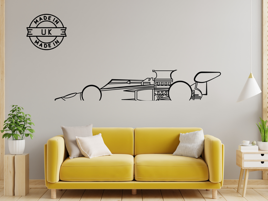 72D, Detailed Silhouette Metal Wall Art