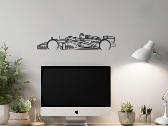 SF-26, 2026 Detailed F1 Silhouette Metal Wall Art
